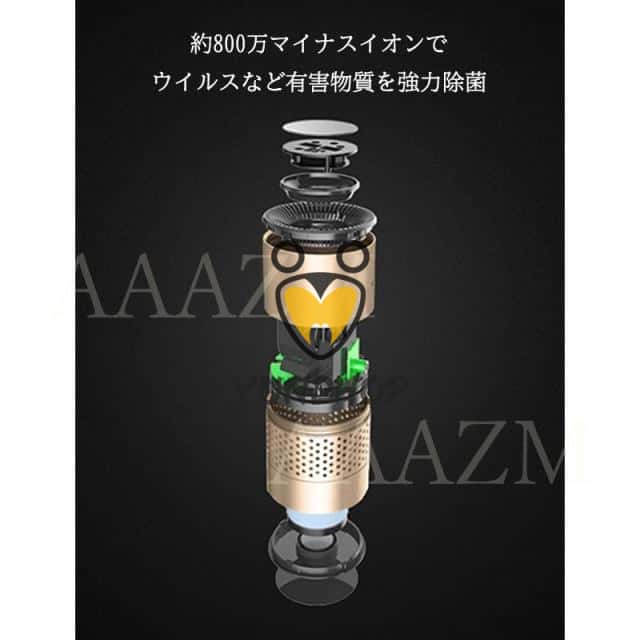 空気清浄機 小型 卓上 車用 寝室 USB給電 車載 家庭用 脱臭 花粉対策