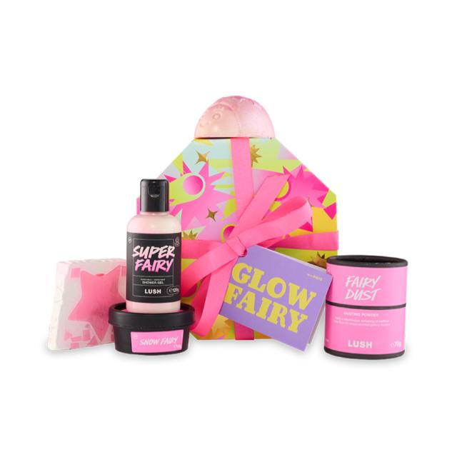 LUSH グローフェアリー ギフト クリスマス 限定 2025 プレゼント バス用品 バスボム 入浴剤 コフレ かわいい ヴィーガン コスメ ラッシュ 公式