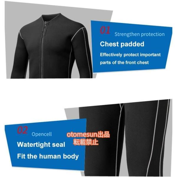 ウエットスーツ 5mm ネオプレーン ダイビング メンズ フルスーツ2XL ウェットスーツ フルスーツ メンズ ストレッチネオプレーン