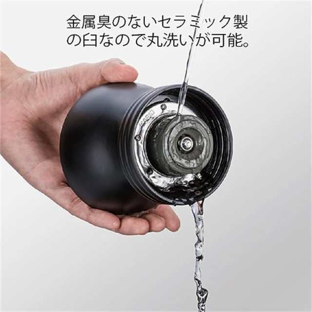 コーヒーミル 手動 手挽き コーヒーミル セラミック スケルトン ブラック コーヒードリッパー クリア コーヒードリップ 1~4杯用 【セッ 電気コーヒーミル