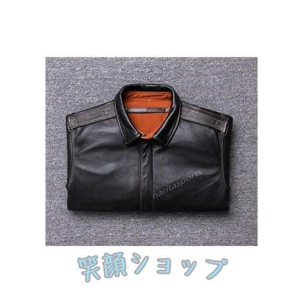 ヨーロッパ　A2　空軍　フライトジャケット　メンズ　スリム　ショート　上層牛革　本革　青年革ジャン ワッペン レザージャケット 本革コート ヨーロッパ A2 空軍 フライトジャケット メンズ スリム ショート 上層