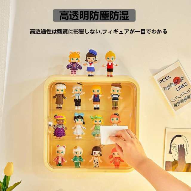 コレクションケース アクリル製 フィギュアケース 3段 ステージ ディスプレイケース 卓上 透明 防塵 コレクションケース棚 模型 展示用 壁掛け可能 コレクションケース
