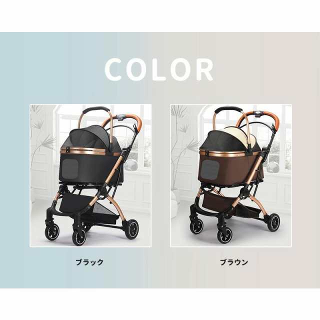 ペット用ベビーカー多機能小型ペットカート折りたたみペット用バギーサイズと色選択荷XU-33 : LPOTIUS ペットカート 軽量 折りたたみ 対面式 2way 犬