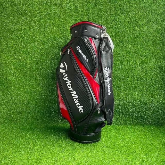 TaylorMade ゴルフバッグ スタンド付き ブラック/レッド TaylorMade テーラーメイド ゴルフ TF531 プロ スタンドバッグ