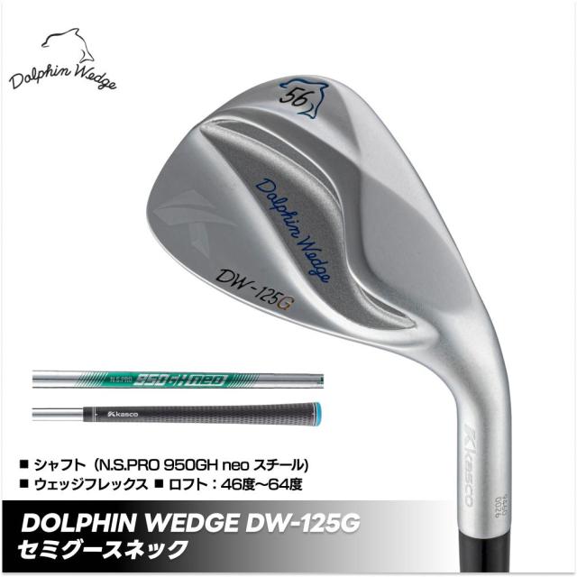 【ふるさと納税】ゴルフクラブ ドルフィンウェッジ DW-125G メンズ セミグースネック クロムスチール シャフト ウェッジフレックス kasco キャスコ