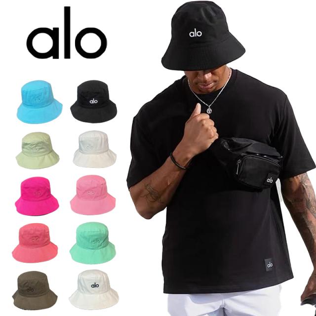 Alo yoga  ウィークエンダーバケットハット アロー ヨガ 公式 ユニセックススタイル メンズ レディース Weekender Bucket Hat おしゃれ グローバルアンバサダー就任 ジン サイズ 調節可能 ストッパー付き 国内未発売 正規品米国より直輸入 ロゴハット ギフト