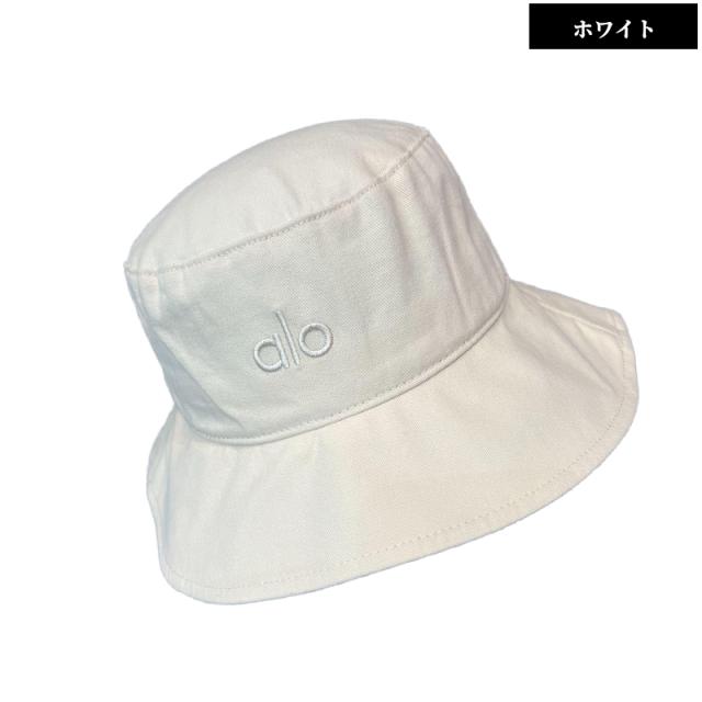 Alo Yoga バケットハット ユニセックス ロゴハット 帽子 メンズ