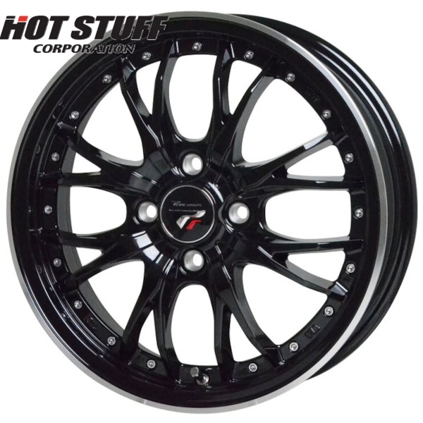 ホイールのみ1本 HOT STUFF Precious HM-3 (MB/リムP) 17インチ 6.5J