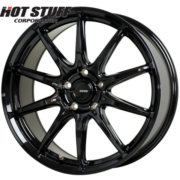 ホイール4本セット HOT STUFF G.speed G05 (MBK) 15インチ 6.0J PCD114.3/5H インセット：43 ジースピード G-05