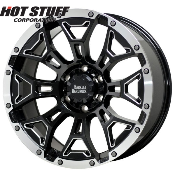 ホイールのみ1本 HOT STUFF BARKLEY HARD-ROCK ELBERT (BSM/P) 20インチ 8.5J PCD139.7/6H インセット：20 バークレイハードロック エルバート
