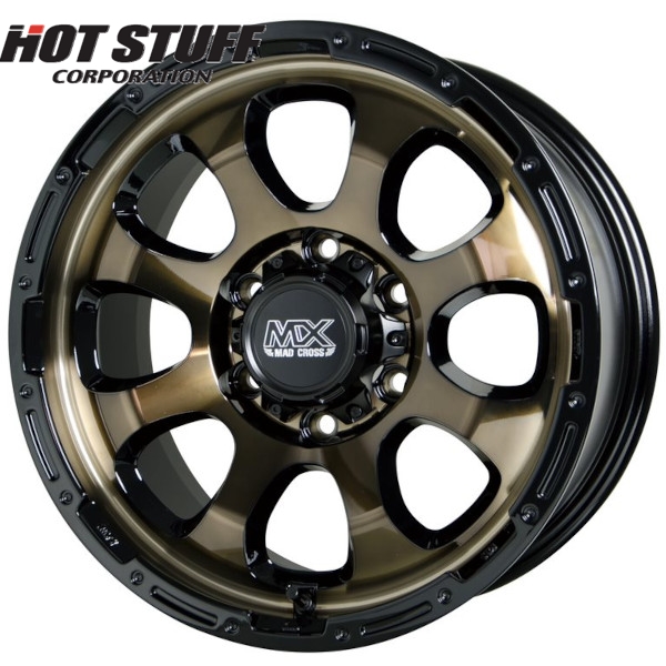 ホイール4本セット HOT STUFF MAD CROSS GRACE (BRC/BK) 17インチ 8.0J