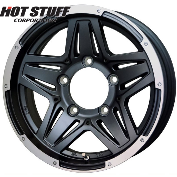 ホイール4本セット HOT STUFF MAD CROSS JB-01 (AG/リムP) 16インチ 6.0J PCD139.7/5H インセット：0 マッドクロス JB-01