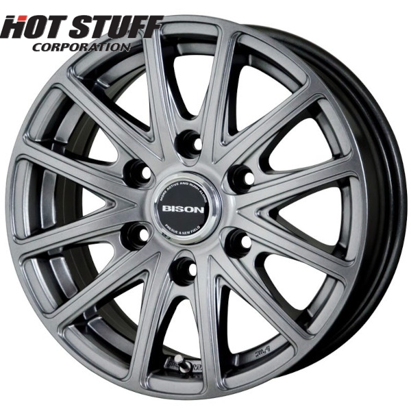 ホイール4本セット HOT STUFF BISON BN-01 (DS) 15インチ 6.0J PCD139.7/6H インセット：44 バイソン BN-01