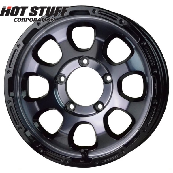 ホイールのみ1本 HOT STUFF MAD CROSS GRACE (BKC/BK) 16インチ
