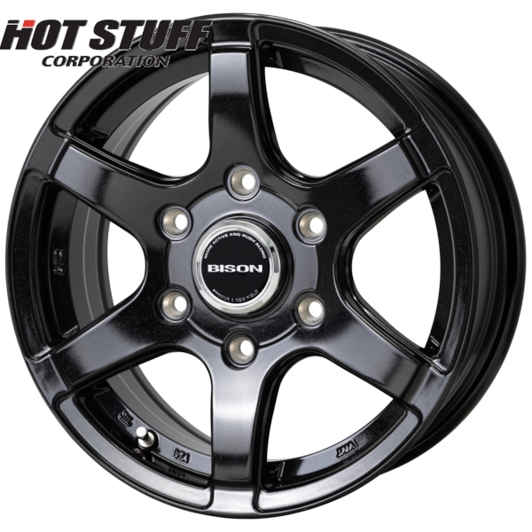 ホイール4本セット HOT STUFF BISON BN-04 17インチ 7.5J PCD：139.7/6H インセット：28 バイソン BN-04