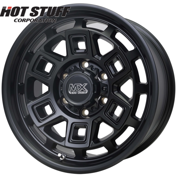 ホイール4本セット HOT STUFF MAD CROSS AEVER (MTBK) 15インチ 6.0J