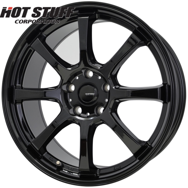 ホイール4本セット HOT STUFF G.speed G-08 (MBK) 15インチ 6.0J PCD：114.3/5H インセット：53 ジースピード G-08