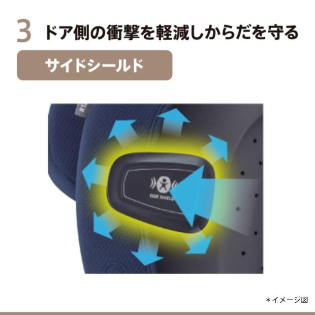 アップリカ Aprica リライド チャイルドシート＆ジュニアシート ブラック R129適合 ISOFIX 15か月から使える ReRide 正規品 コンパクト 軽量 カップホルダー付 ベビー用品 赤ちゃん 子供 キッズ チャイルドシート ジュニアシート ロングユース ゆったり 送料無料_5