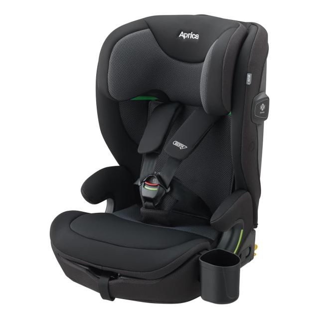 アップリカ Aprica リライド チャイルドシート＆ジュニアシート ブラック R129適合 ISOFIX 15か月から使える ReRide 正規品 コンパクト 軽量 カップホルダー付 ベビー用品 赤ちゃん 子供 キッズ チャイルドシート ジュニアシート ロングユース ゆったり 送料無料_1