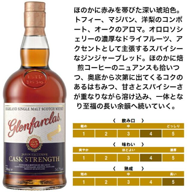 グレンファークラス25年 カスクストレングス バッチ2 700ml 1本 【公式