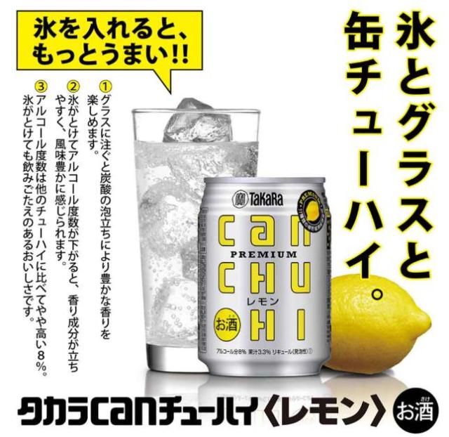 タカラcanチューハイ レモン 250ml 24本 3ケース_4