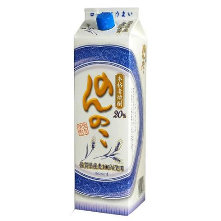 佐賀県 宗政酒造 20度 麦焼酎 のんのこ 1800ml 6本1ケース_1