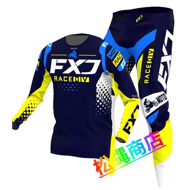 レーシングウェア セット モトクロス ジャージ＆パンツ 通気性 吸汗