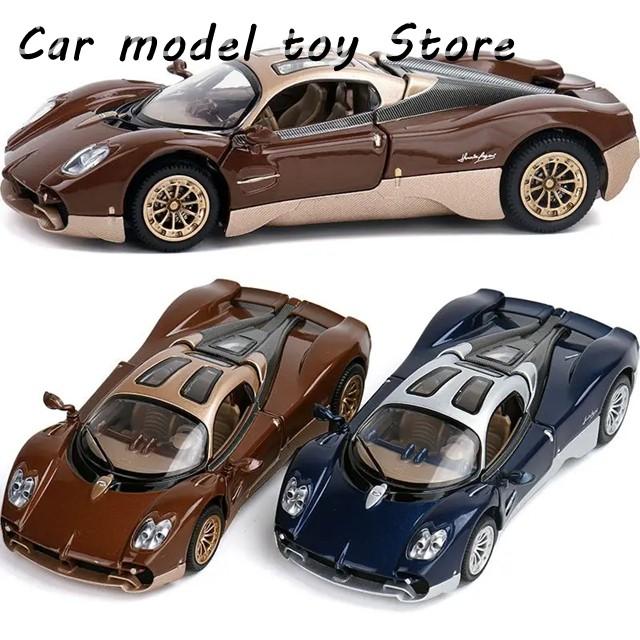 1:32 パガーニ ウティカ スーパーカー 合金モデルカー ダイキャスト 金属鋳造 サウンド＆ライト機能付き車両 1/32 ブガッティパトカー合金車のおもちゃ金属ダイキャストモデルスーパーカー車両光と音スーパースポーツカー子供のギフト用 - AliExpress