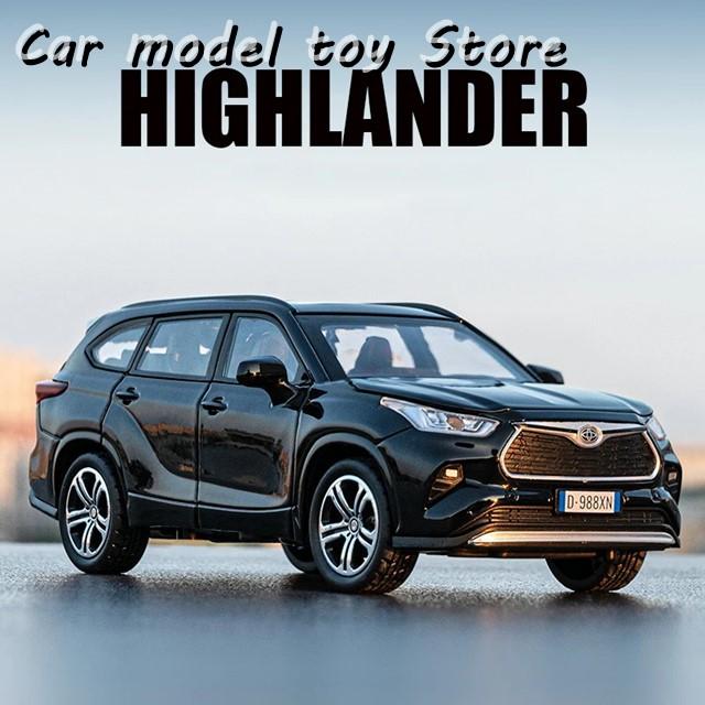 1:32 ハイランダー 2023 SUV 合金モデルカー ダイキャスト キャスティング プルバック サウンド＆ライトカー 乗り物
