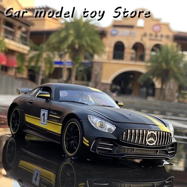 1:24 AMG-GTR GT スポーツカー合金車モデル ダイキャスト/玩具車 金属車モデル サウンドライトシミュレーション