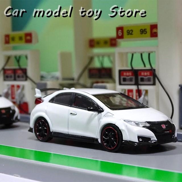 ダイキャスト 1:64 スケール ホンダ シビック FK2 シミュレーション合金車モデル 静的ディスプレイ 装飾 コレクター向け おダート産 ホビージャパン 1/64 (ダイキャスト製) ホンダ シビック RS プレミアムクリスタルレッドメタリック ガリバー