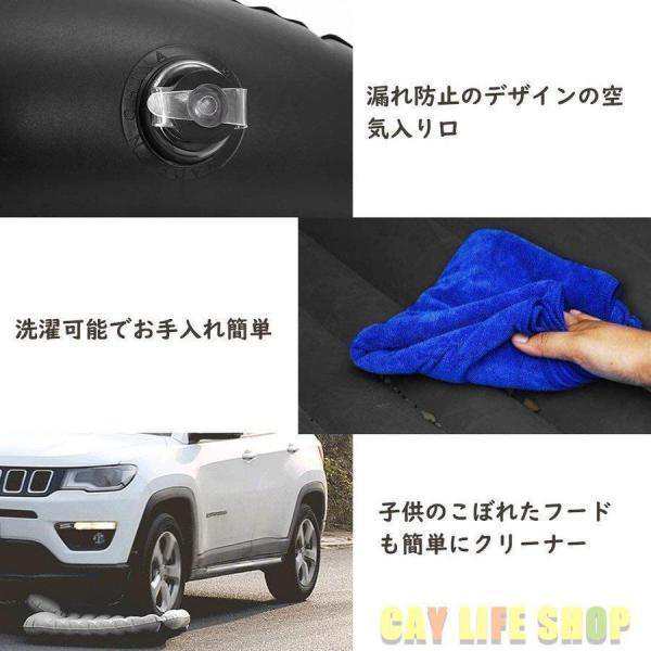 車中泊 エアーベッド 車載電動ポンプ付き SUV MPV 後部座席用マット キャンプ用品 車中泊マット 快適空間 仮眠用 ベッドキット