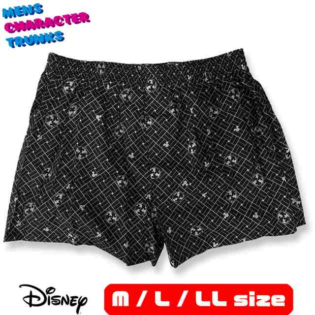 Disney ディズニー ミッキー 和柄 トランクス M L Ll パンツ メンズ 綿100 黒 ブラック 可愛い かわいい 下着 キャラクター 大きいサイの通販はau Pay マーケット ネットショップ エスト