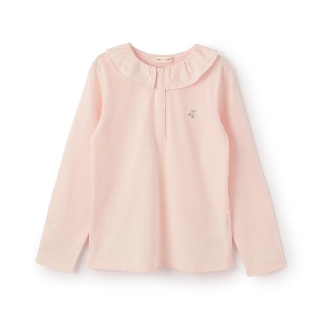 センスオブワンダー(sense of wonder)フリル衿長袖Tシャツ