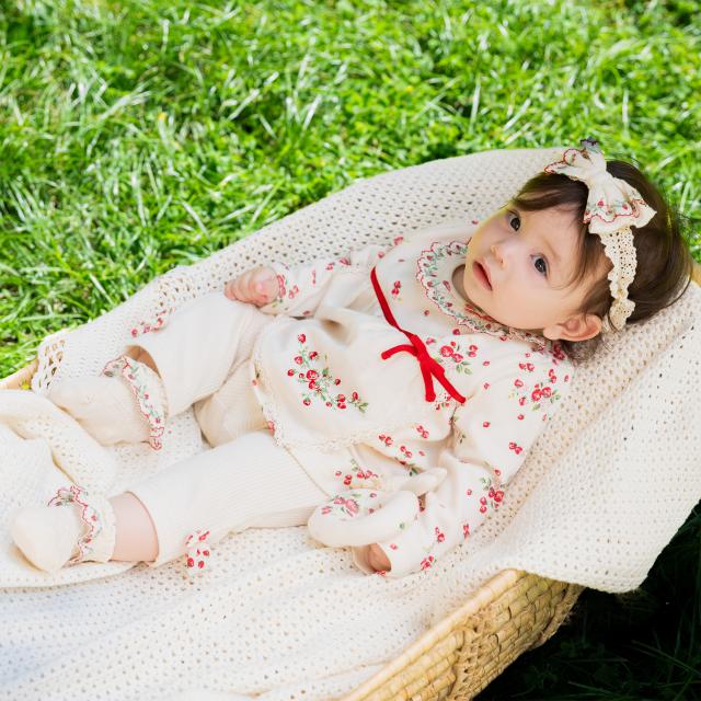 センスオブワンダー 野いちごワンピースとパンツセット 70-80cm センス