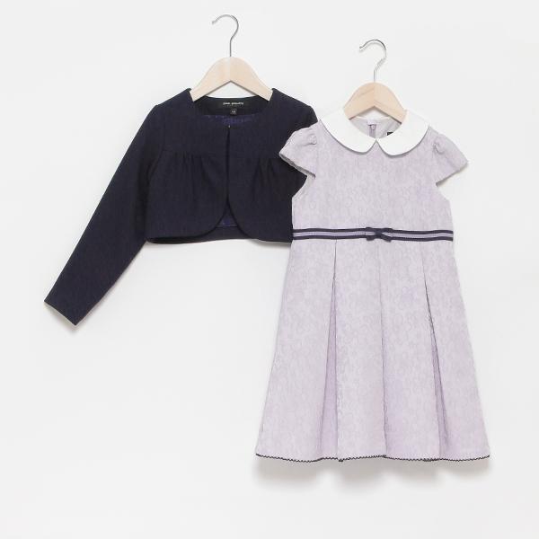 ポンポネットジュニア(pom ponette junior)【キッズサイズ】ボレロ上衣+ジャガードドレスセット