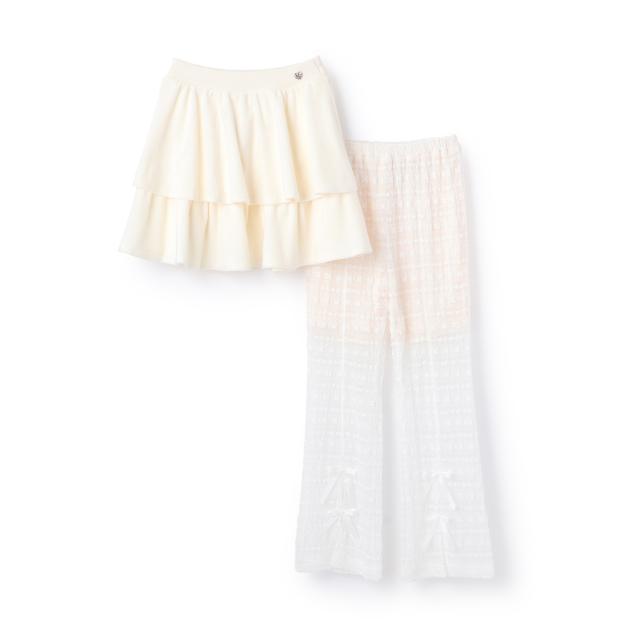 ティアードスカート＆レースパンツセット'【50％OFF】【SALE】【O_50】【outlet】_1