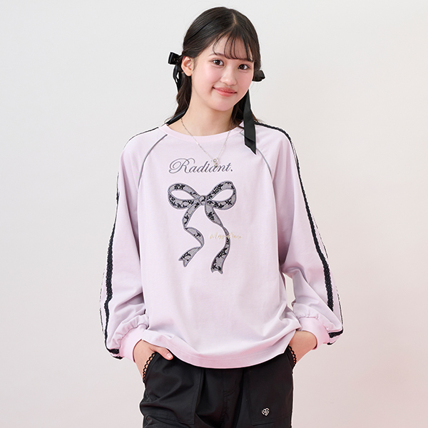 メゾピアノ 160㎝ メゾピアノ 長袖Tシャツ 長袖Tシャツ (ベリエ ドーナツ)