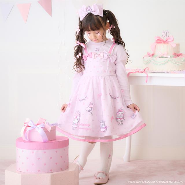 【マイメロディ/クロミ】テレコTシャツ＆ワンピースSET【40％OFF】【SALE】【O_40】【outlet】【outlet】【ot】
