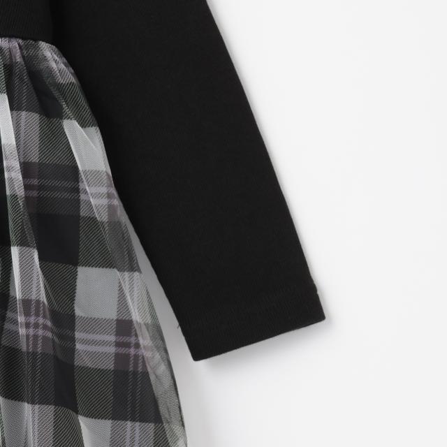 【人気商品再入荷】【直営店で取り扱い無し】チェックチュール　ドッキングワンピース【60％OFF】【SALE】【O_60】【outlet】【outlet】【ot】_5
