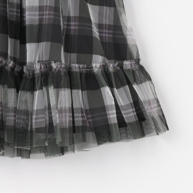 【人気商品再入荷】【直営店で取り扱い無し】チェックチュール　ドッキングワンピース【60％OFF】【SALE】【O_60】【outlet】【outlet】【ot】_6