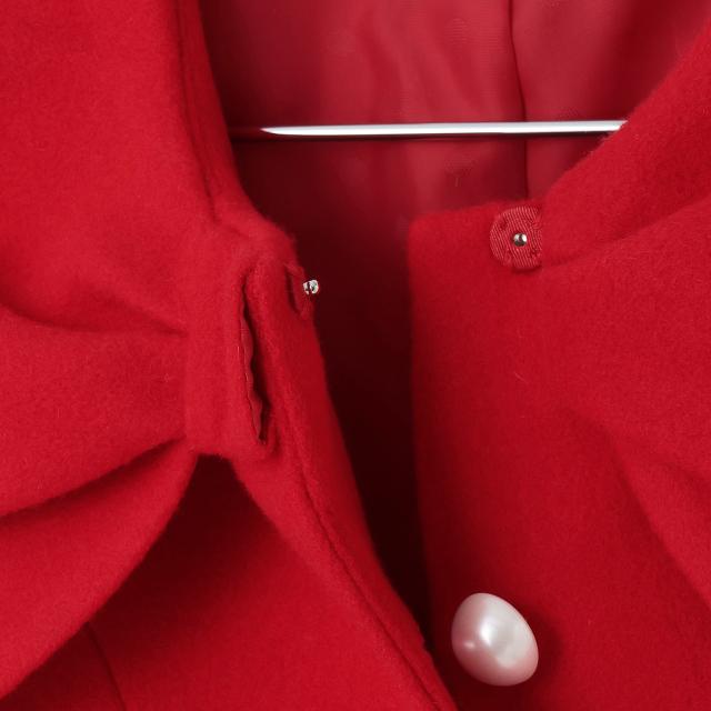 リボンカラー　ウールコート【60％OFF】【SALE】【O_60】【outlet】【ot】_2