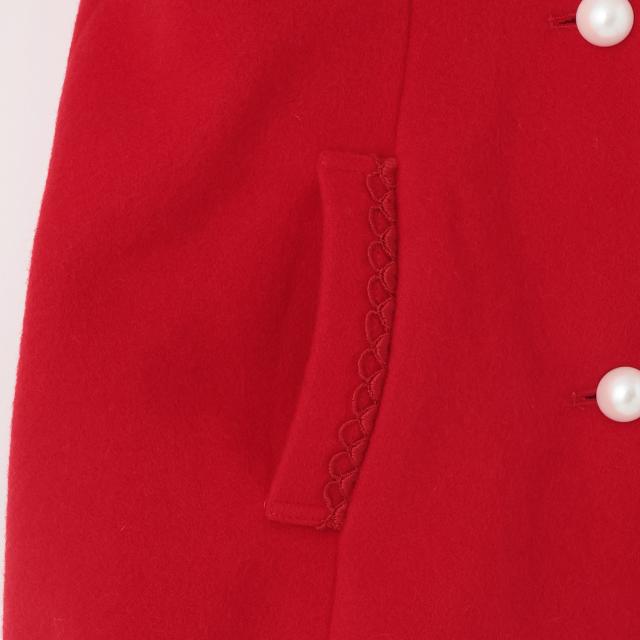 リボンカラー　ウールコート【60％OFF】【SALE】【O_60】【outlet】【ot】_3