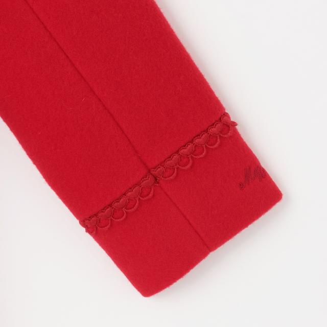 リボンカラー　ウールコート【60％OFF】【SALE】【O_60】【outlet】【ot】_5