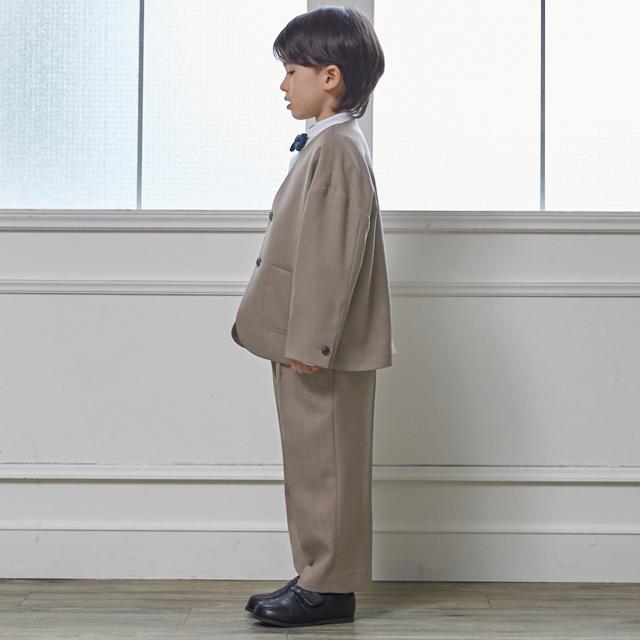 Petit Main プティマイン / GU 120cm フォーマル　入学式など プティマイン(petit main)【セミフォーマル】ノーカラーJK+ロング