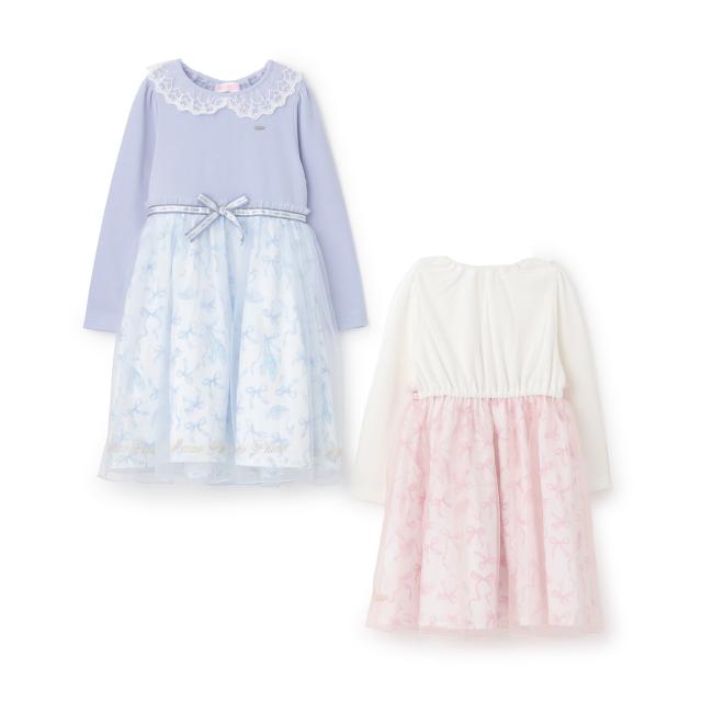 バレエ柄　ドッキングワンピース【40％OFF】【SALE】【O_40】【outlet】【outlet】【ot】_7