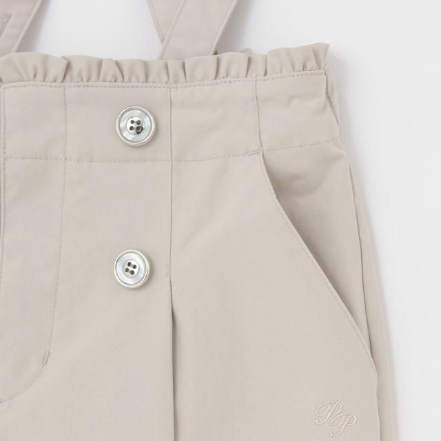 ポンポネットジュニア(pom ponette junior)サスペンダーつき釦ワイドパンツ_4