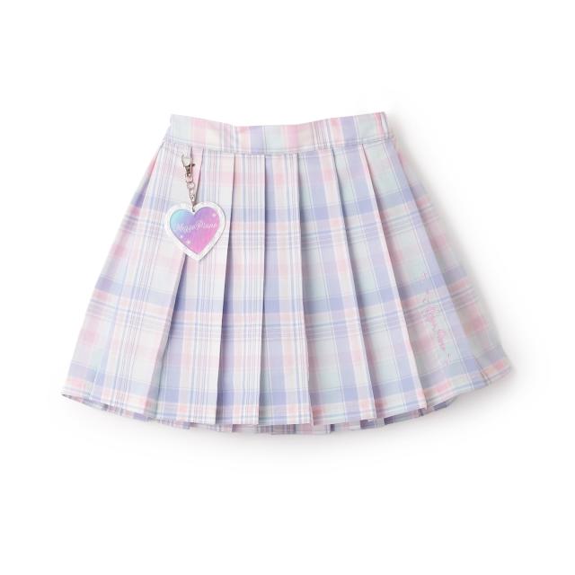【人気商品再入荷】【直営店で取り扱い無し】チャームつき　チェックプリーツスカパン【50％OFF】【SALE】【O_50】【26SS】【SSSL】