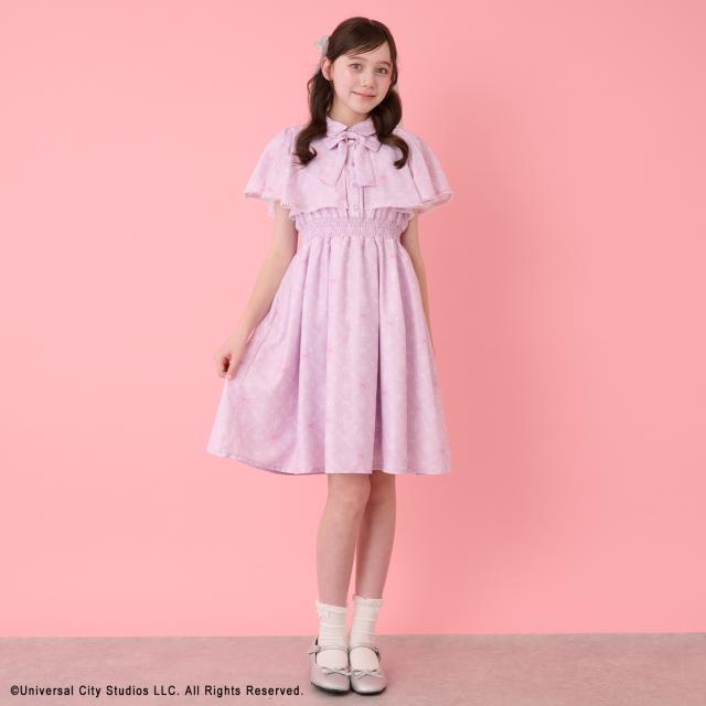 メゾピアノジュニア(mezzo piano junior)【WICKED】総柄ワンピース