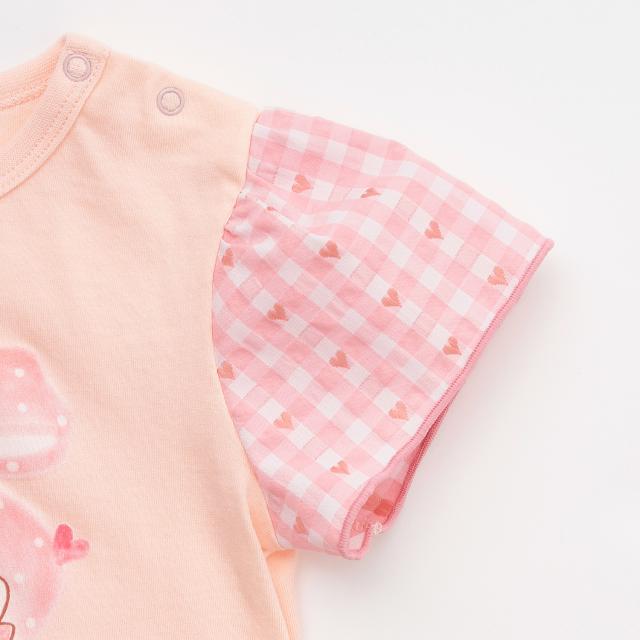 ケーピー(KP)【防虫加工】フルーツプリントT＆キュロットセット_4